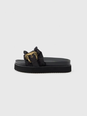 Klapki płaskie Versace Jeans Couture czarny
