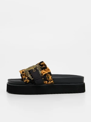 Klapki płaskie Versace Jeans Couture czarny