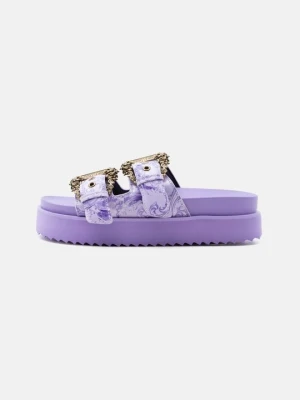 Klapki płaskie Versace Jeans Couture liliowy