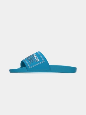 Klapki płaskie Versace Jeans Couture niebieski