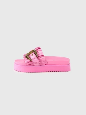Klapki płaskie Versace Jeans Couture różowy