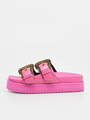Klapki płaskie Versace Jeans Couture różowy
