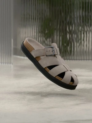 Klapki płaskie Zign By Zalando szary