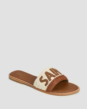 Klapki plecione damskie De Siena Saint Tropez Raffia