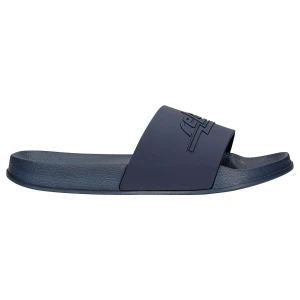 Granatowe klapki relaks z tloczonym logo r 34008-16