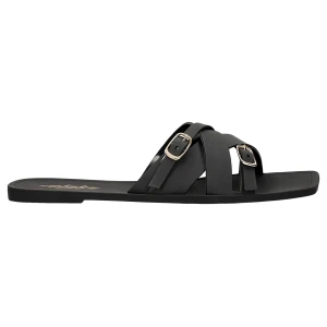 Czarne klapki basenowe relaks r 74034-11
