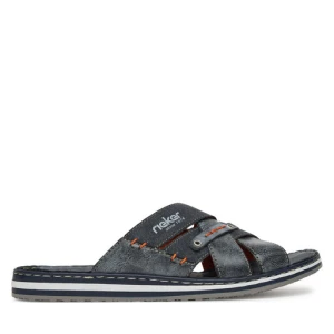 Klapki Rieker 21599-14 Granatowy