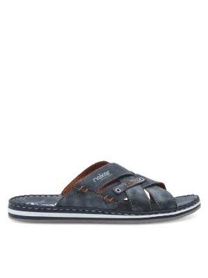 Klapki Rieker 21599-14 Granatowy