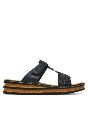 Klapki Rieker 629K9-14 Granatowy