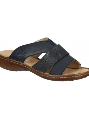 KLAPKI RIEKER - 900129-05 NAVY Granatowy