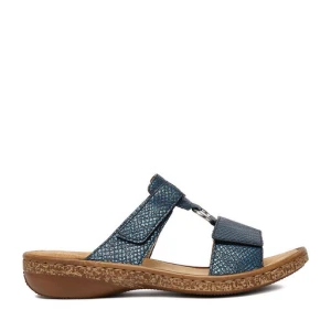 Klapki Rieker CEO-628P9-14 Granatowy