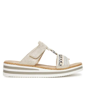 Klapki Rieker CEO-V02M6-60 Srebrny