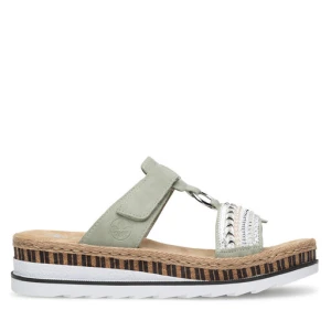 Klapki Rieker V79M6-52 Zielony