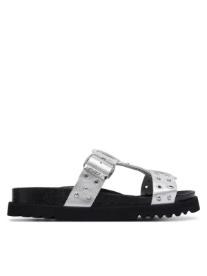 Klapki Scholl Beatriz T-Bar Ring F00911 Srebrny