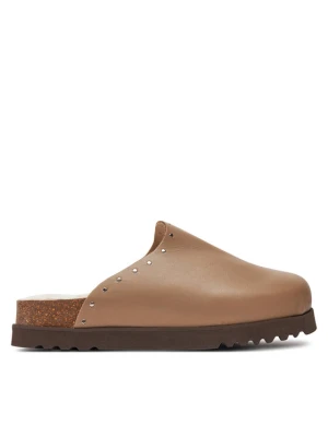 Klapki Scholl Fae Studs F30938 Brązowy