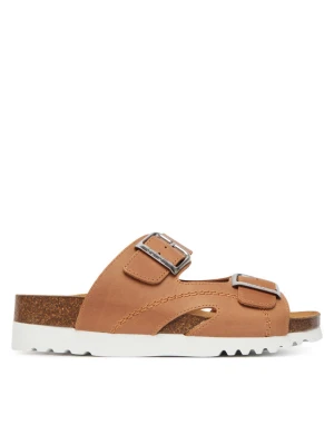 Klapki Scholl Moldava Wedge Ad MF23008 Brązowy
