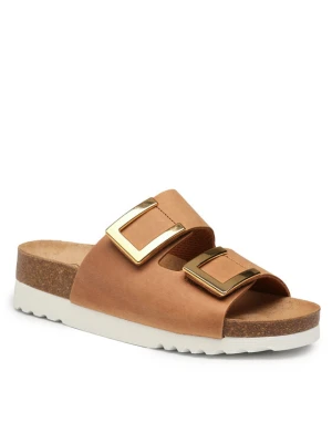 Klapki Scholl Monterey 2 Straps Ad Med MF30583 Brązowy