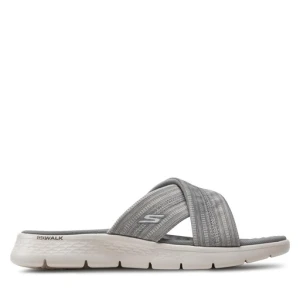 Klapki Skechers Go Walk Flex Sandal-Impressed 141420/GRY Szary