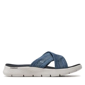 Klapki Skechers Go Walk Flex Sandal-Impressed 141420/NVY Granatowy