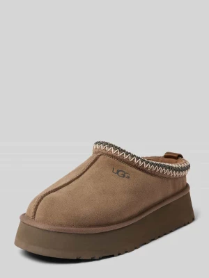 Klapki skórzane z nadrukiem z logo model ‘TAZZ’ Ugg