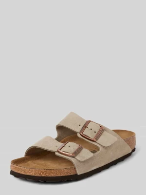 Klapki skórzane z szerokimi paskami model ‘Arizona’ Birkenstock