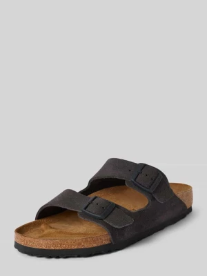 Klapki skórzane z szerokimi paskami model ‘Arizona’ Birkenstock