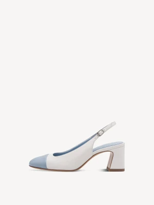 klapki sling biały - TAMARIS