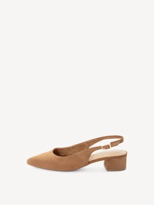 klapki sling brązowy - TAMARIS