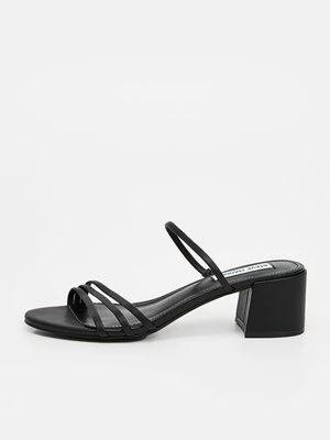 Klapki na obcasie Steve Madden czarny