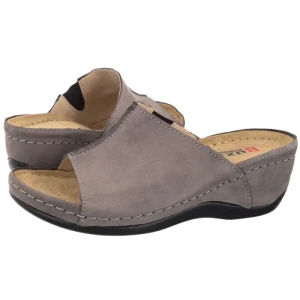 Klapki Szare Anatomic Nubuk BZ320 (BX20-a) Buxa
