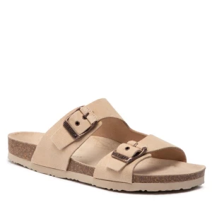 Klapki Tommy Hilfiger Cork Suede Buckle Sandal FM0FM04367 Beżowy