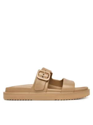 Klapki Tommy Hilfiger Double Strap FW0FW09114 Beżowy