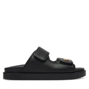 Zdjęcie produktu Klapki Tommy Hilfiger Double Strap Leather Sandal FW0FW09121 Czarny