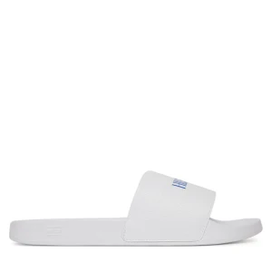 Klapki Tommy Hilfiger Hilfiger Print Tumble Pool Slide FM0FM05505 Biały