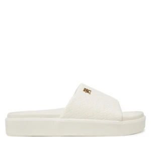 Klapki Tommy Hilfiger Platform Monogram Poolslide FW0FW08526 Biały