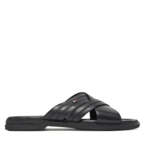 Klapki Tommy Hilfiger Premium Hilfiger Cc Lth Sandal FM0FM05504 Czarny