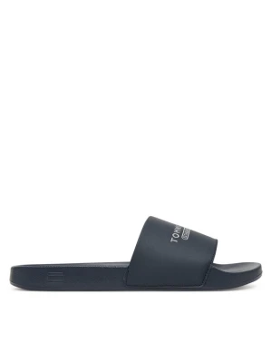 Klapki Tommy Hilfiger Raised Pool Slide FM0FM05761 Granatowy