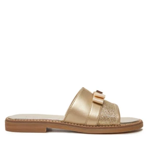 Klapki Tommy Hilfiger Sandal T4A2-33942-0572 M Złoty