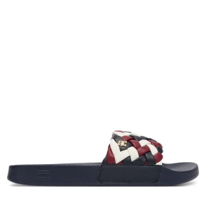 Klapki Tommy Hilfiger Th Cornrow Pool Slide FW0FW09039 Kolorowy