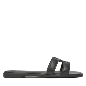 Klapki Tommy Hilfiger Th Logo Strap Mule FW0FW08671 Czarny
