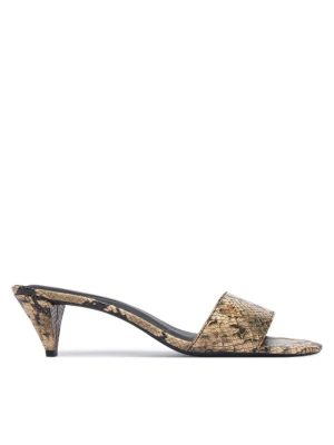Klapki Tommy Hilfiger Th Mid Mule FW0FW09429 Beżowy