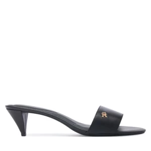 Klapki Tommy Hilfiger Th Mid Mule FW0FW09508 Czarny