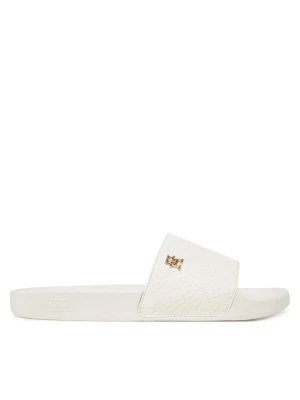 Klapki Tommy Hilfiger Th Monogram Poolside FW0FW08525 Biały