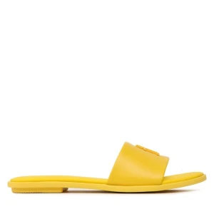 Klapki Tommy Hilfiger Th Pop Mule FW0FW07097 Żółty
