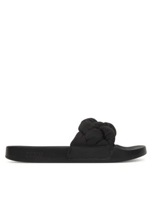 Klapki Tommy Jeans Tjw Braided Slides EN0EN02975 Czarny