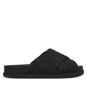 Klapki Tommy Jeans Tjw Comfort Slides Washed Denim EN0EN02898 Czarny
