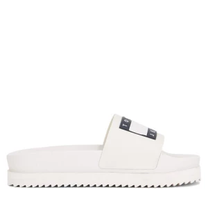 Klapki Tommy Jeans Tjw Elevated Flatform Slide EN0EN02451 Écru