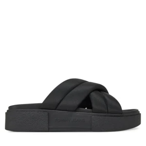 Klapki Tommy Jeans Tjw Flatform Sandal EN0EN02775 Czarny
