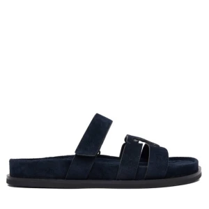 Klapki Tory Burch Ines Sport Slide 163481 Granatowy