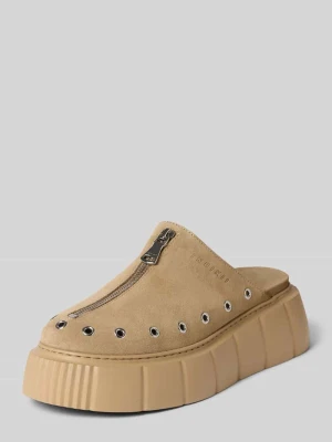 Klapki typu mules z naturalnej skóry model 'Matilda' INUIKII